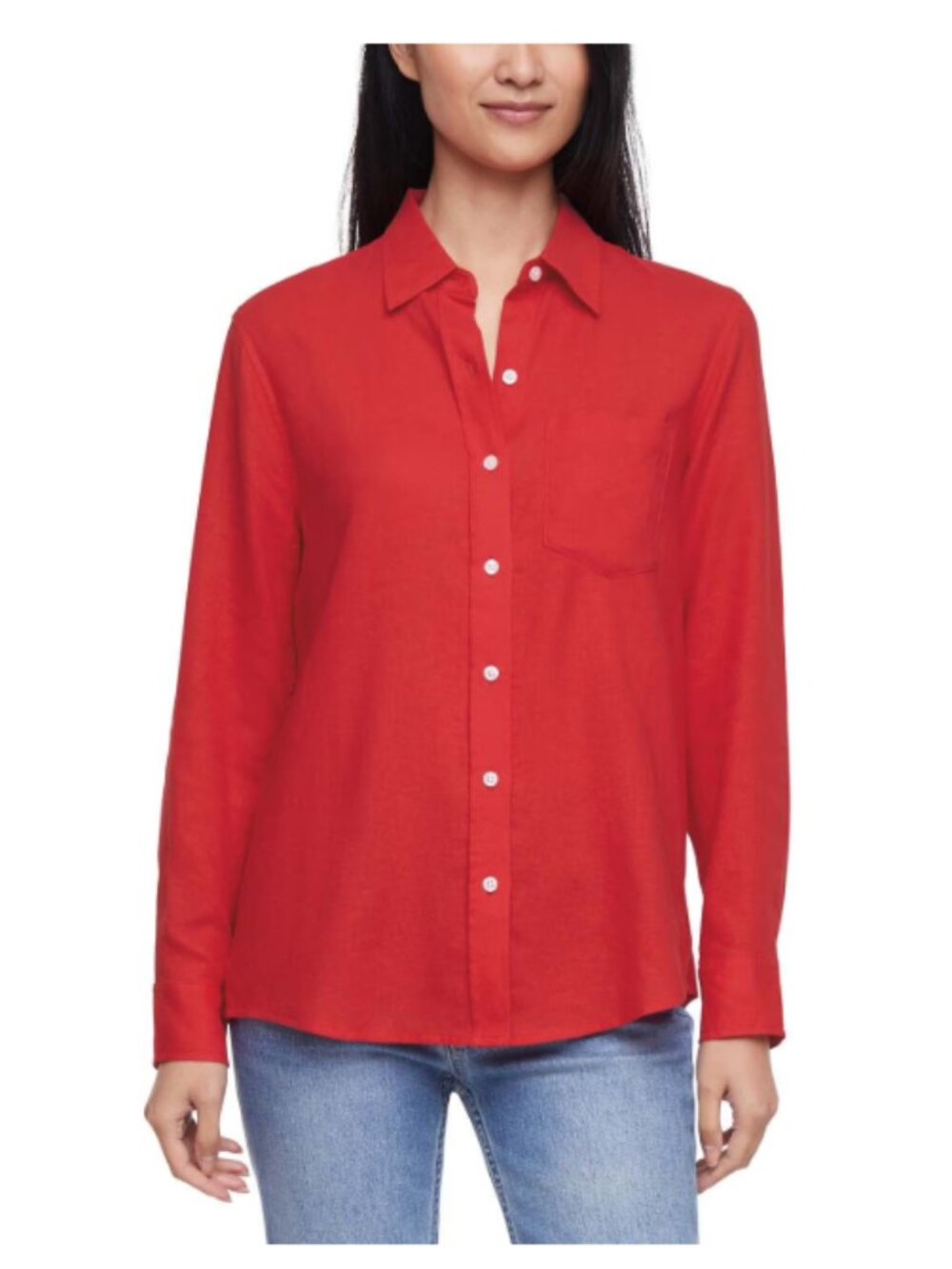 Gap Women's Linen Blend Button-Down Shirt